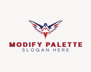 Flying Eagle Letter M logo design