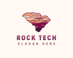 South Carolina Volcano logo design