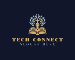 Educational Tree Book Logo