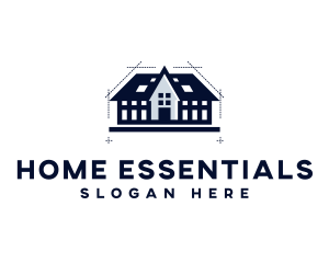 Home Architecture Blueprint logo design