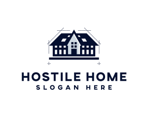 Home Architecture Blueprint logo design