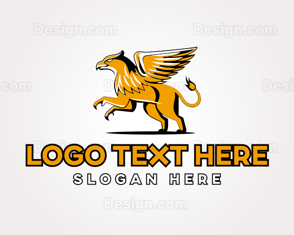 Mythological Lion Griffin Logo