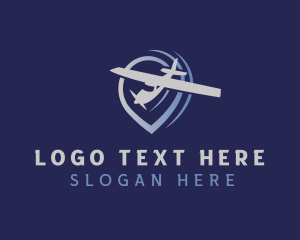 Travel Airplane Navigation Logo