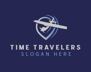 Travel Airplane Navigation logo design