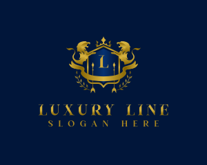 Lion Royalty Luxury logo design