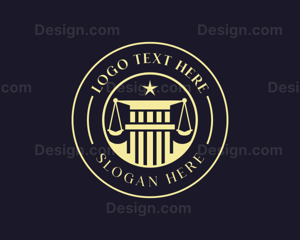 Law Judge Pillar Logo