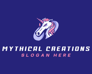 Unicorn Gaming Mythical logo design