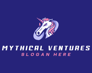 Unicorn Gaming Mythical logo design