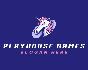 Unicorn Gaming Mythical logo design