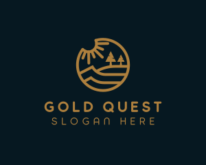 Gold Lakeside Outdoors logo