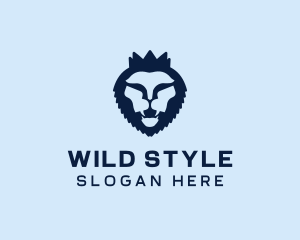 Wild Lion Crown logo design