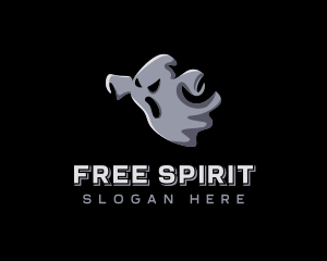 Spooky Ghost Spirit logo design