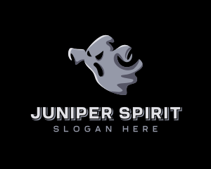 Spooky Ghost Spirit logo design