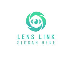 Eye Lens Camera logo design