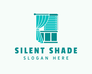 Curtain Window Blinds logo design