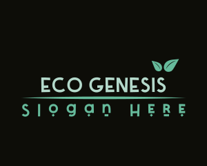 Eco Natural Leaf logo design