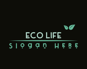 Eco Natural Leaf logo design