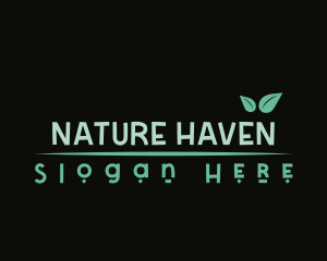 Eco Natural Leaf logo design