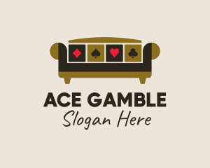 Casino Poker Couch logo design