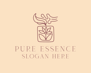 Flower Scented Candle logo design