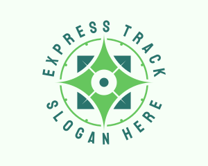 Green Compass Navigator logo design