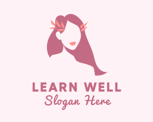 Natural Wellness Lady logo design