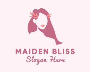 Natural Wellness Lady logo design