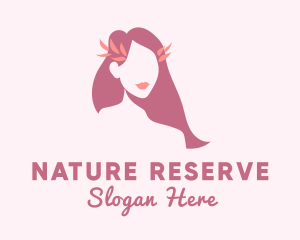 Natural Wellness Lady logo design