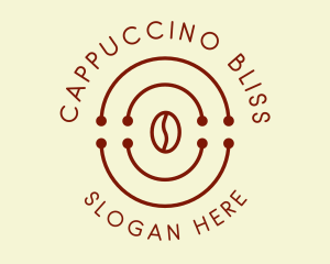 Minimalist Coffee Bean Cafe logo