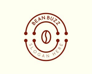 Minimalist Coffee Bean Cafe logo