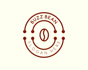 Minimalist Coffee Bean Cafe logo design