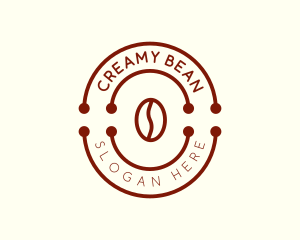 Minimalist Coffee Bean Cafe logo design