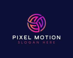 Motion Abstract Fintech logo design