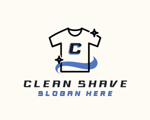 Laundry Clean Tshirt logo design