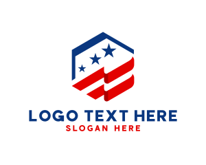 National USA Flag logo