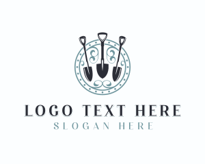 Shovel Landscaping Garden logo