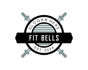 Barbell Fitness Gym logo design