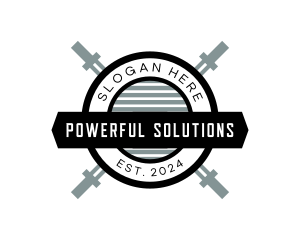 Barbell Fitness Gym logo design