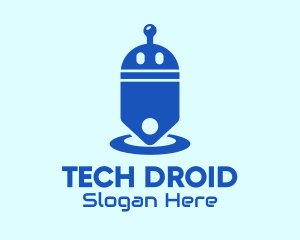 Blue Droid Price Tag logo