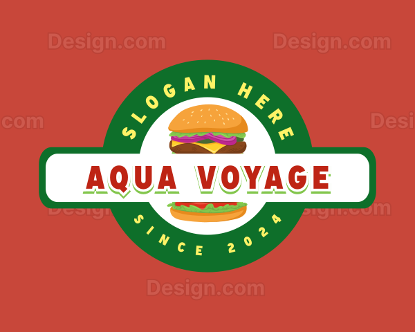 Burger Sandwich Food Snack Logo