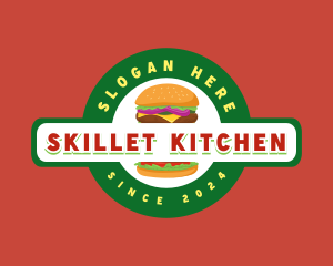 Burger Sandwich Food Snack logo design