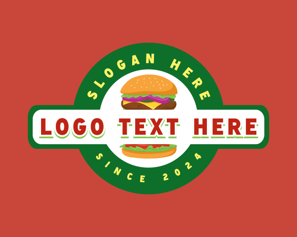 Cheeseburger logo example 2