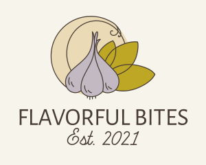 Garlic Spice Cooking logo design