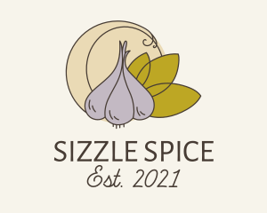 Garlic Spice Cooking logo design