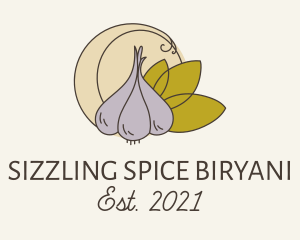 Garlic Spice Cooking logo design