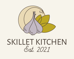 Garlic Spice Cooking logo design