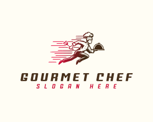 Fast Chef  Meal logo design