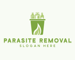 Bottle Waste Disposal logo design