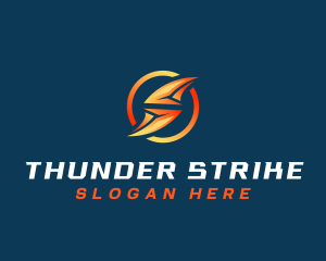 Energy Thunder Lightning logo design