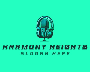 Headphone Microphone Recording logo